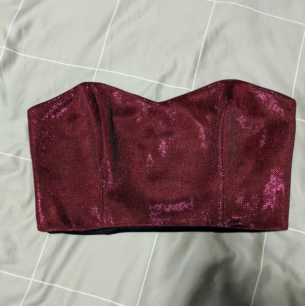 ASOS Night Bandeau crop top NWT